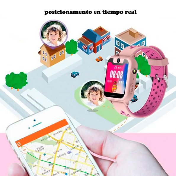 SmartWatch GPS Blumier-SafeKids™ [VIGILA TODO EN SU CELULAR]